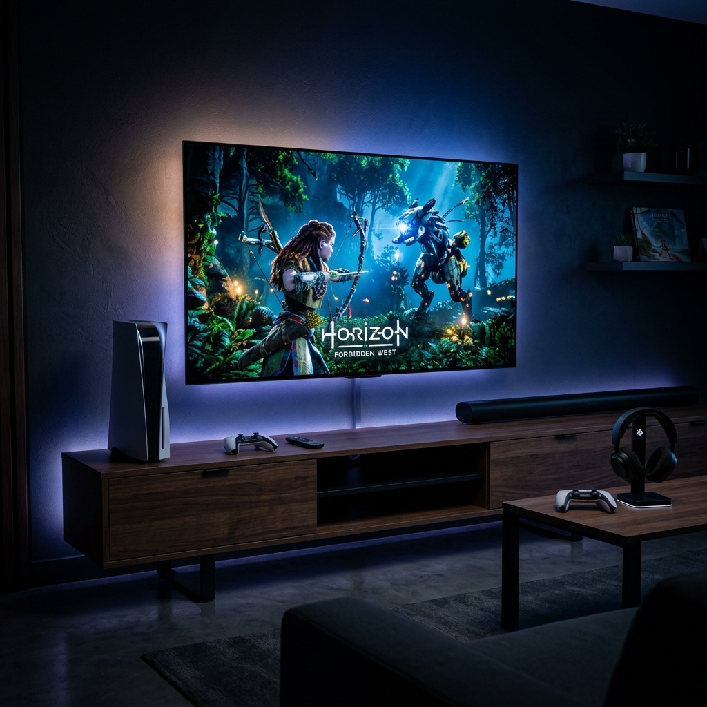 Premium console setup in room